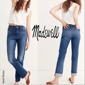 MADEWELL High Rise Slim BoyJean (26)